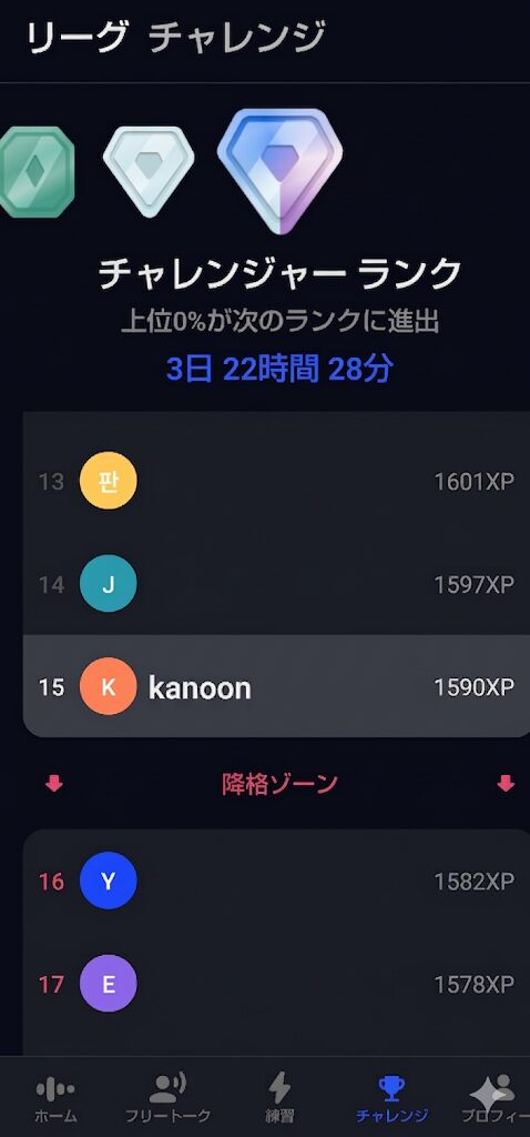 Speakをリーグ戦で継続
